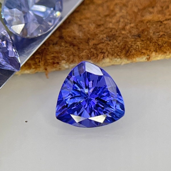 D-Block Tanzanite .81 cts 6 mm Trillion Cut Tanzanite Rare Quality Tanzanite #m4