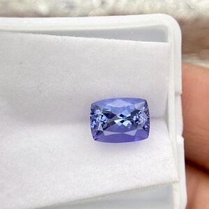 Natural Tanzanite 8x6 mm, Cushion  Cut Faceted Loose Gemstone Weight-1.94 Cts,  (Clean) #B27.19