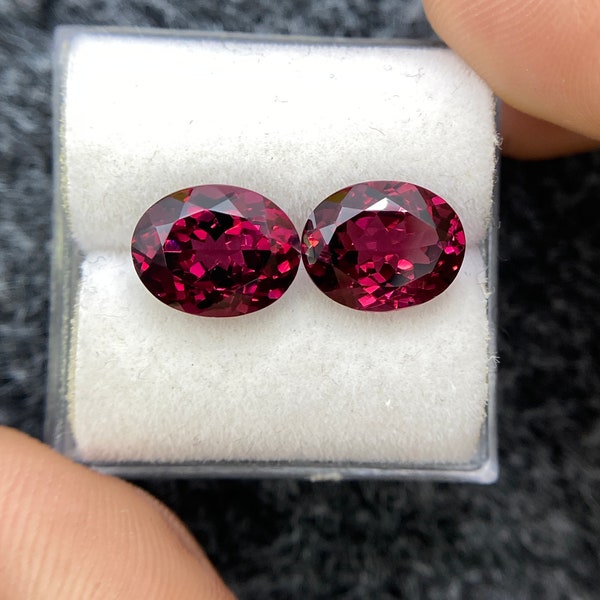 Wine Pink Garnet Pair , 7.23  cts , 10x8 MM Oval Cut Garnet , Natural Garnet, Lustrous Garnet , beautiful Pair