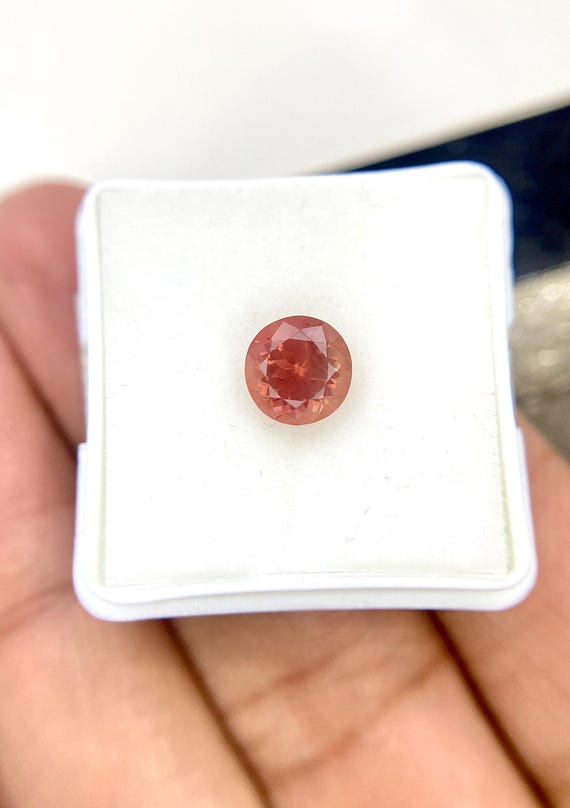 アメリカ産天然アンデシンオレゴンサンストーン、最高級品質 7 mm