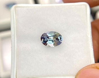 Meerjungfrau Farbe Natürlicher ungewärmter Tansanit Oval Schnitt facettierter loser Edelstein, Gewicht -0,92 Cts, Größe - 7.7x5.5 mm, (Lupenrein) # B12.48