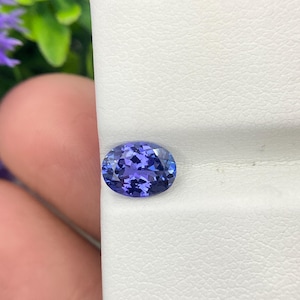 Natural Tanzanite Oval Cut Faceted Loose Gemstone Weight-1.11 Cts, Size-7.5x5.5 mm, (Clean) #B34.57