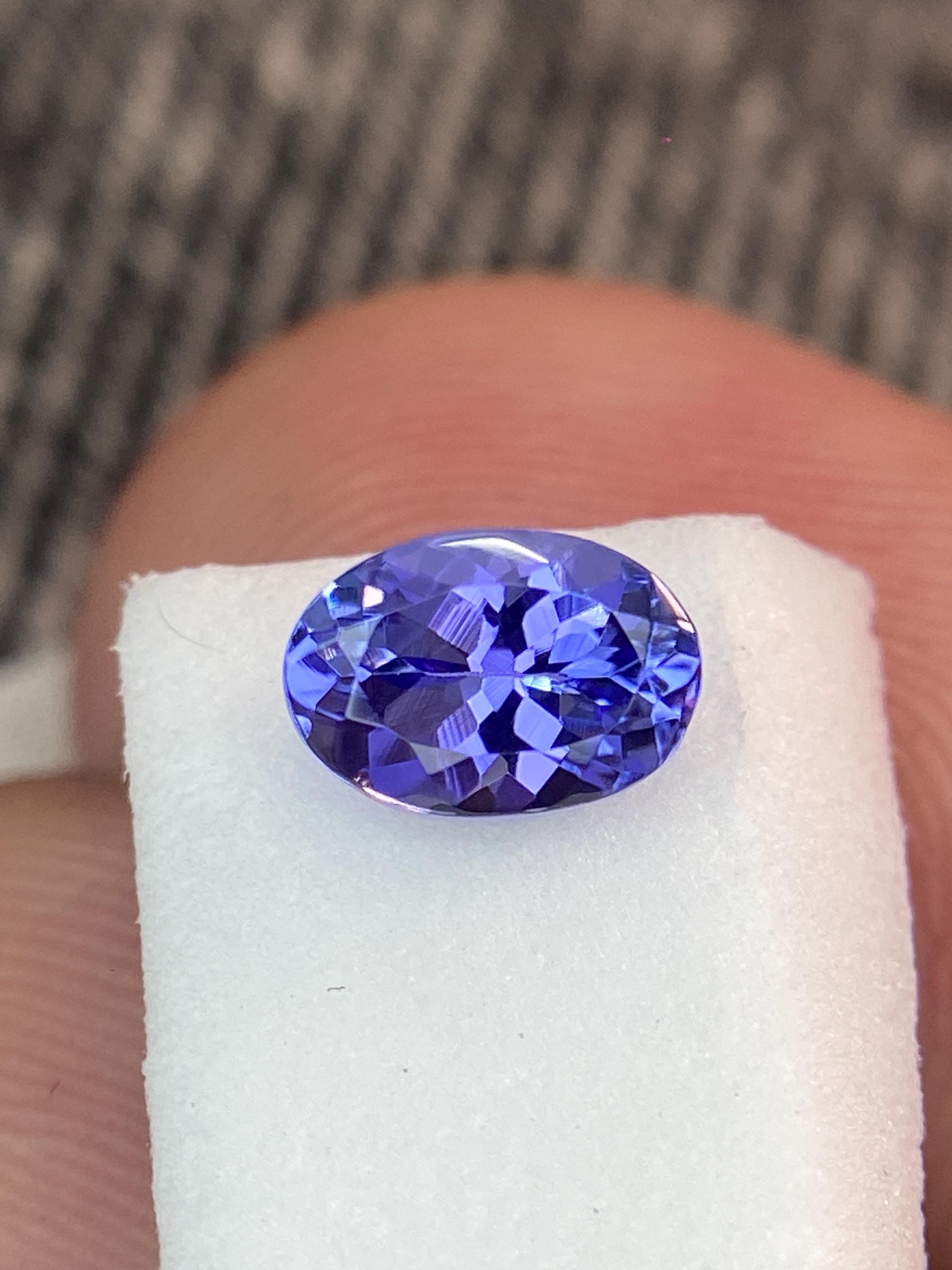 Manzanitaさま専用 Natural Tanzanite 6x4 Mm Oval Cut Faceted Loose Gemstone , Weight