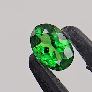 Natural Tsavorite Garnet Oval Cut Loose Gemstone | Vivid Green Precision Cut Garnet | Rare Collector Gem | 7x5 mm | #L.1014
