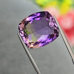 Finest Quality Natural Ametrine 15.3x13.5 mm Cushion Cut Weight-11.55 Cts, Faceted Loose Gemstone Ametrine. (Eye Clean)  #B50.51
