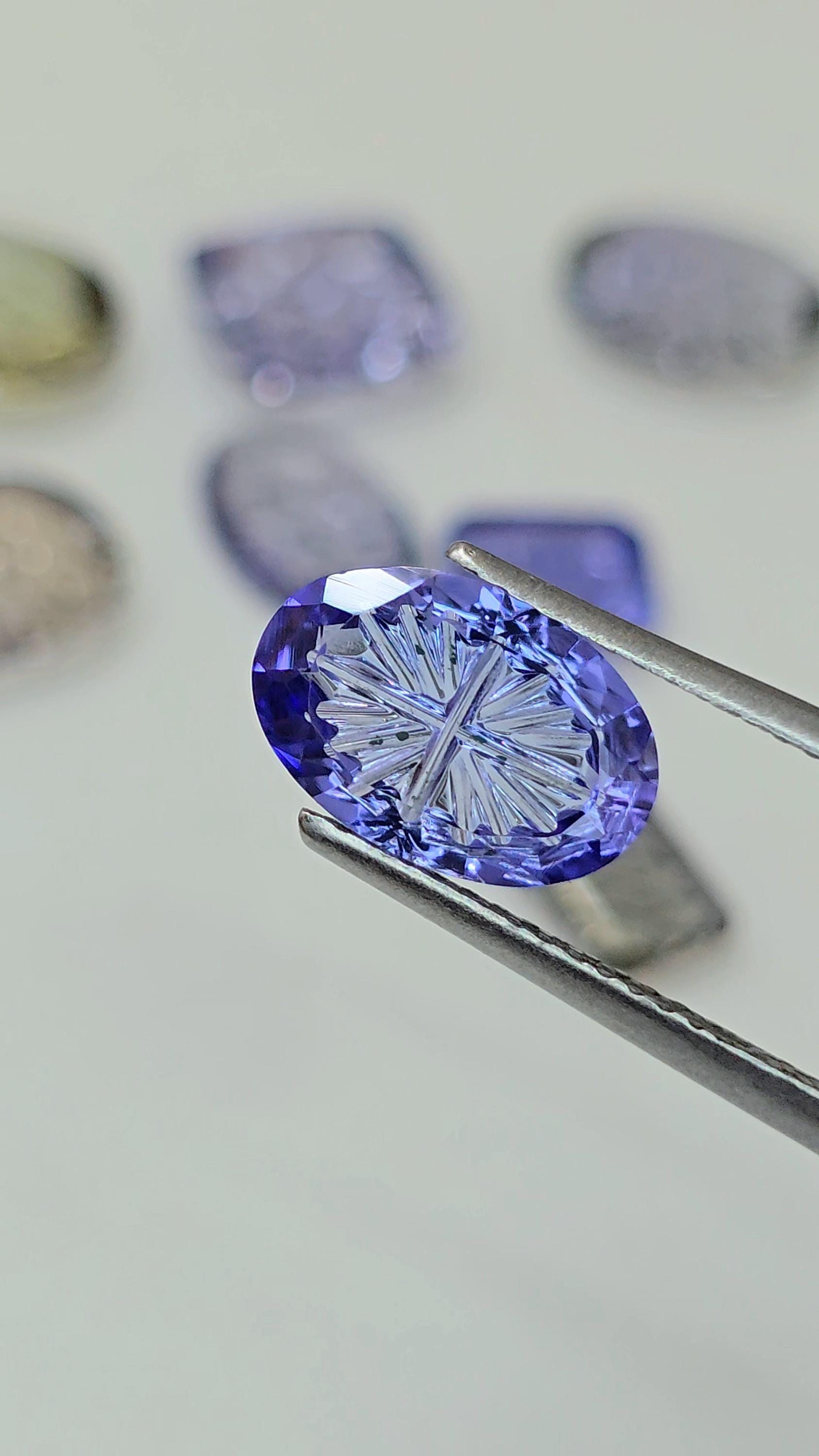 Ultra Precision Cut Natural Unheated Tanzanite Oval Shape Weight