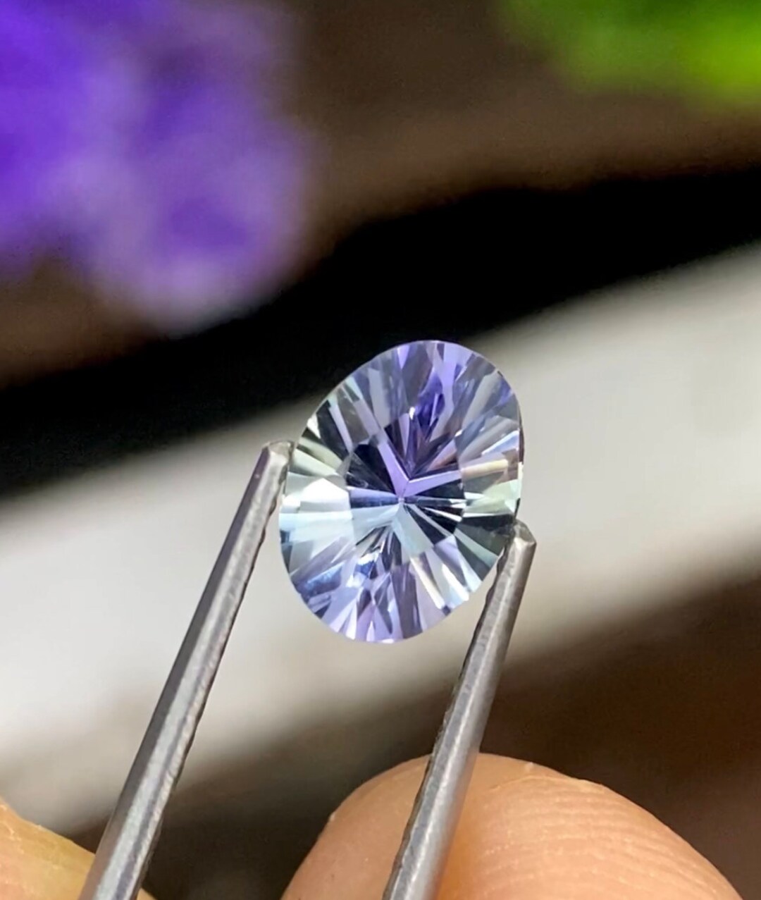 Mermaid Tanzanite .95 Cts 7.5x5.5 Mm Unheated Tanzanite Laser Cut Oval