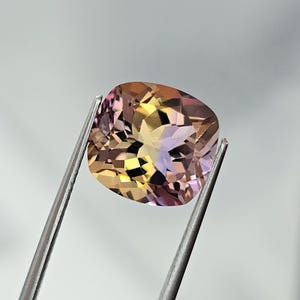Finest Quality Natural Ametrine, 5.40  Cts 11.5x10.8 mm Cushion Cut Faceted Loose Gemstone Ametrine. (VSI)  #B50.26