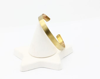 8x155mm Raw Brass Bangle, Adjustable Bracelet, Cuff Bangle, Polished Bracelet, Boho Stacking Bangles, Brass Handmade Bangles, 1Pcs, BL-60