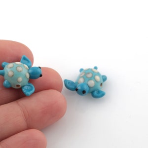 Hand Made Murano Glass Turtle Beads, Murano Animal Beads, Glass Turtle Beads, Turtle Bracelet Beads, Turtle Jewelry, 17x18mm, 1 Pcs, MR-1