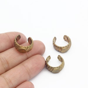 Raw Brass Ear Cuff, Dainty Ear Cuff, Hoop Ear, Brass Hoop Ear Cuff, Earrings Findings, Jewelry Supplier, Whosale, 16mm, CP-12