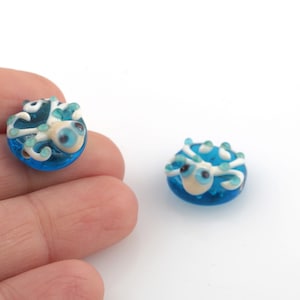 Hand Made Murano Glass Octopus Beads, Murano Animal Beads, Octopus Beads, Glass Octopus Beads, Octopus Bracelet Beads, 18mm, 1Pcs, MR-24