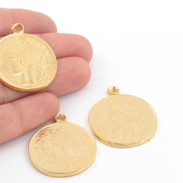Republique Francaise Coin Necklace Etsy