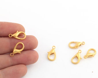 20mm Matt Gold Plated Parrot Clasp, Lobster Claw Clasp, Necklace And Bracelet Closured, Spring Clasp, Neclace End, 4Pcs, CL-34