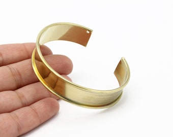 Raw Brass Bangle, Adjustable Bracelet, Cuff Bangle, Polished Bracelet, Boho Stacking Bangles, Brass Handmade Bangles, 15x155mm, BL-59