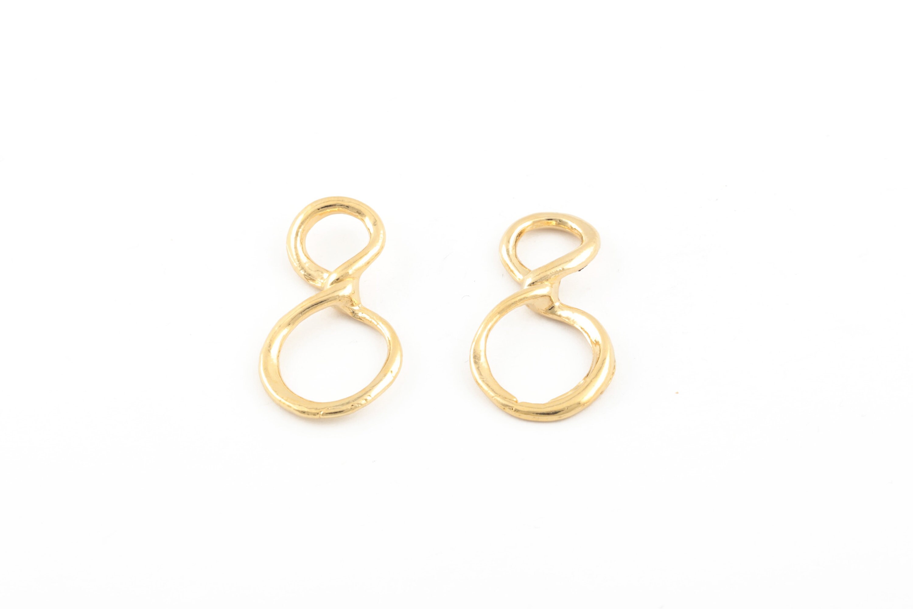 24k Gold Plated İnfinity Connector, İnfinity Pendant, İnfinity Jewelry ...