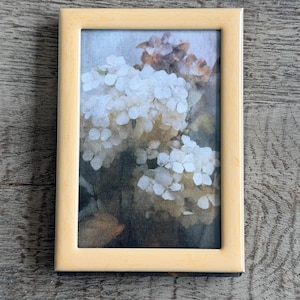 Vtg Enamel On Brass Mini Picture Frame 5” x 3.5” Mother’s Day Gifting Dainty