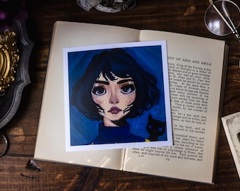 Lámina artística de Coraline: Decoración de pared de fantasía literaria