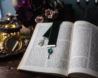 Wizard House Velvet Ribbon Bookmark: Bookish Reader Gift