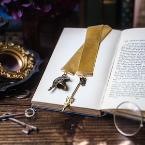 Athena Goddes of War Gold Velvet Ribbon Bookmark, Greek Mythology Bookmark, Bookish Merch, Booklover Gift, Reader Gift, Book Accessory