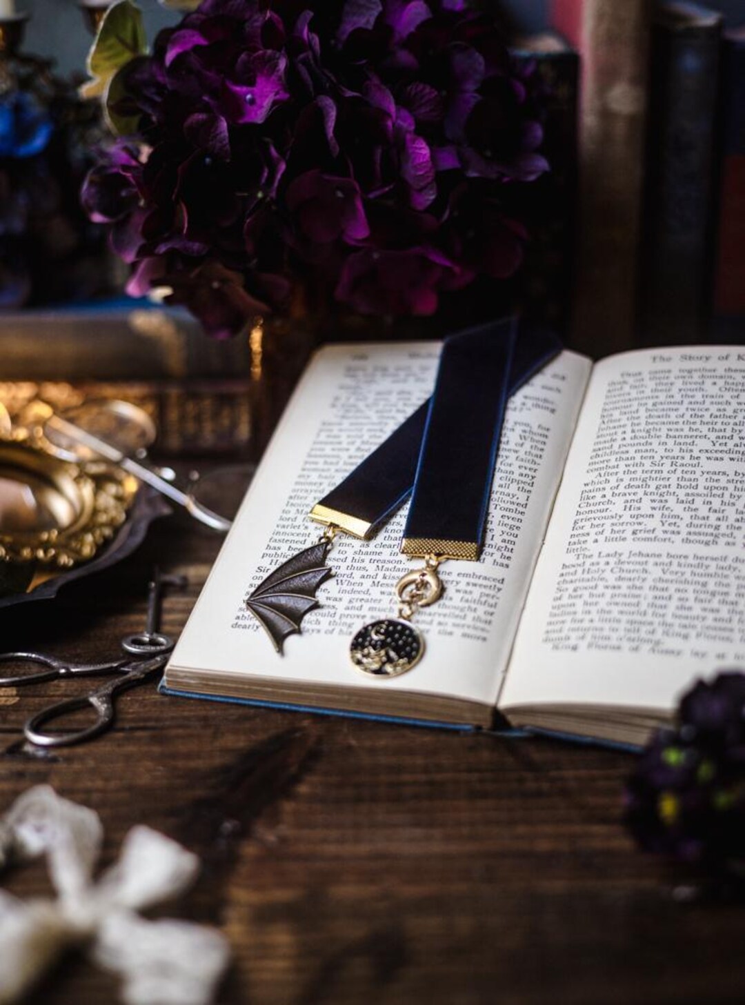 The Bat Boys Inspired Velvet Ribbon Bookmark, Rhysand, Cassian, Azriel ...
