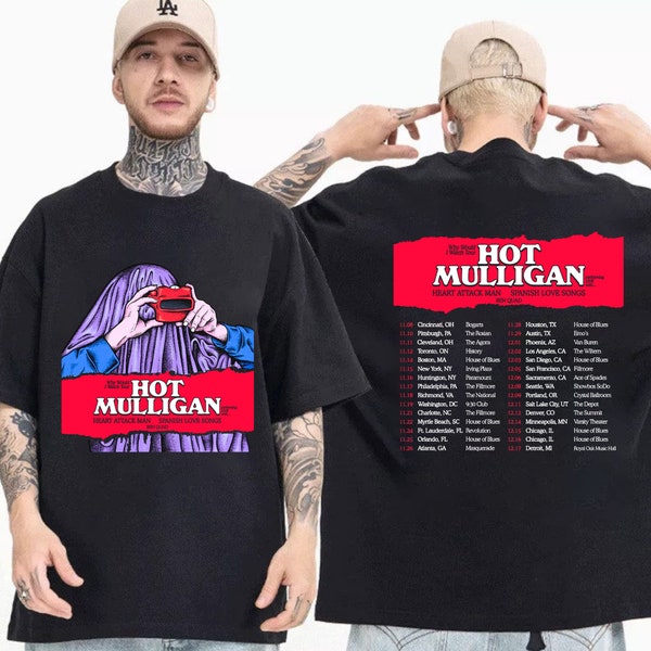Hot Mulligan 2023 Concert Png, Hot Mulligan 2023 Band Fan Png, Hot Mulligan - Why Would I Watch Tour 2023 Png, Why Would I Watch Tee