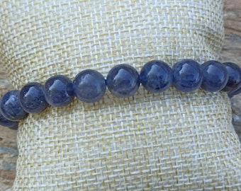 Cordierite AA Natural Stone Lithotherapy Balls Bracelet 10mm