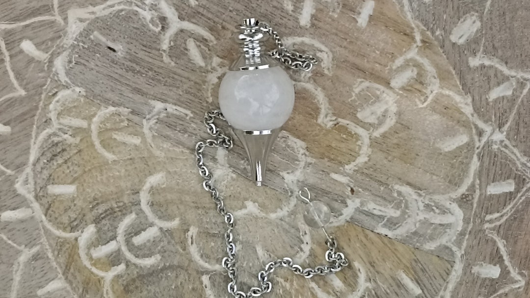 Pendulum Rocks Rock Crystal Spherical Pendulum, Natural Stone Dowsing - Etsy
