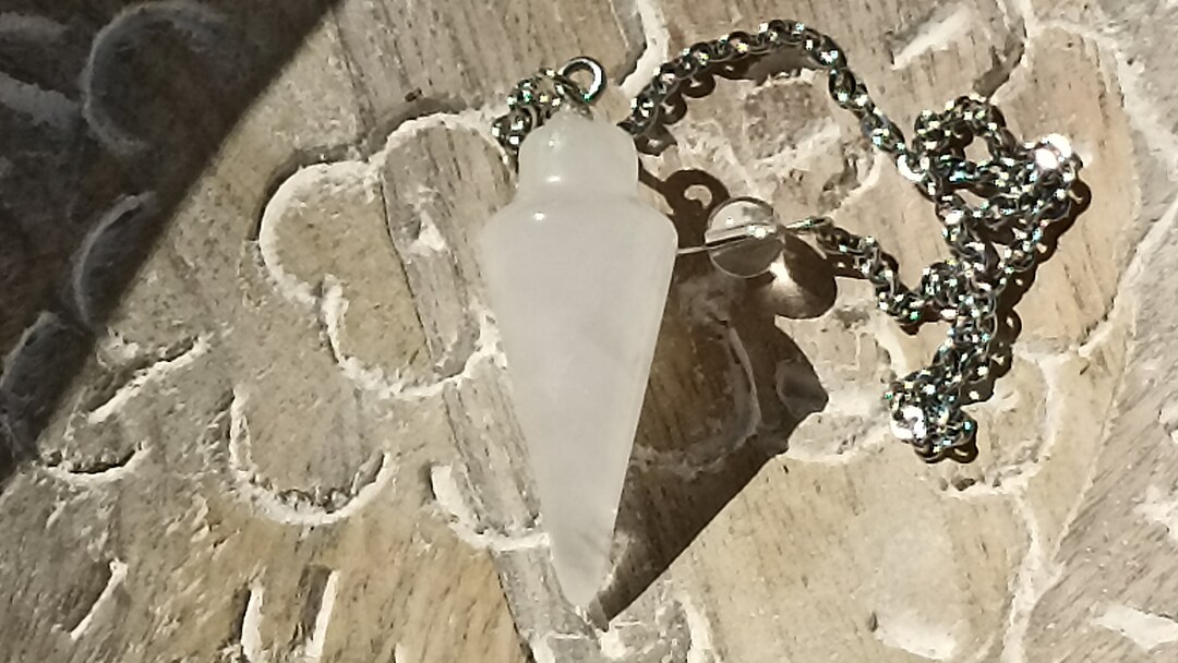 Pendulum Rocks Rock Crystal Conical Pendulum, Natural Stone Dowsing - Etsy