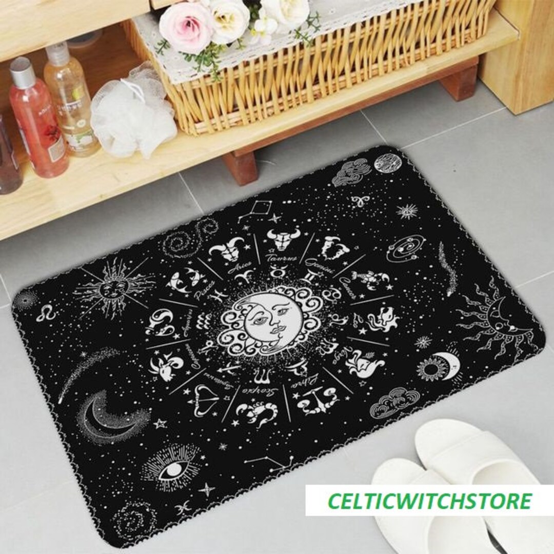 Constellation Pattern Print Floor Mat