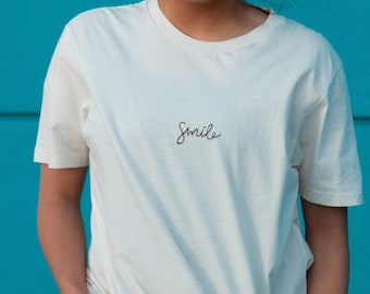 Smile Embroidered shirt