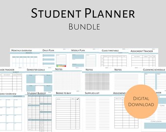 Student Planner Bundle Printable - Etsy