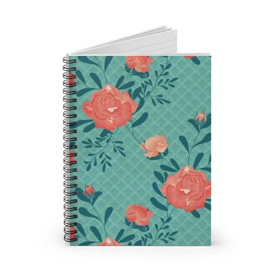 Disover Floral Spiral Notebook - Ruled Line