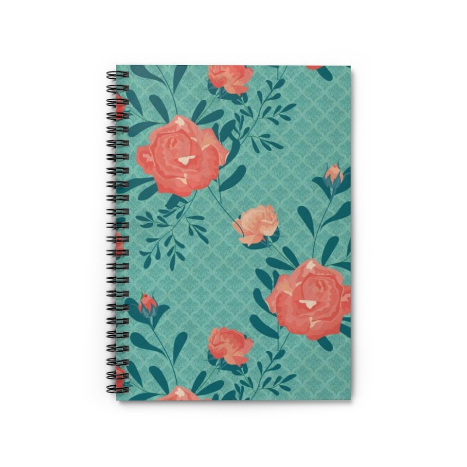 Discover Floral Spiral Notebook - Ruled Line