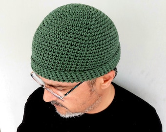 Fisherman Beanie Men Summer Cotton Breathable Skull Cap by BudanovaDezign