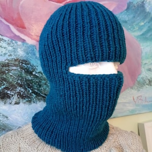Balaclava Face Mask Winter Full Mask Handknit Crochet Wool Balaclava Hat