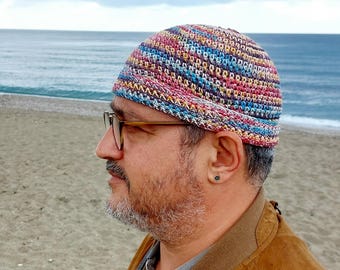 Crochet Docker Hat Cotton Skull Cap