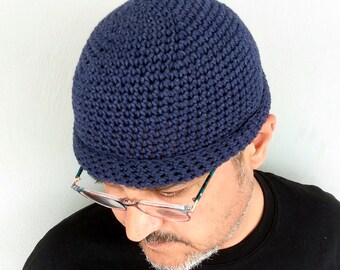 Fisherman Beanie Men Summer Cotton Breathable Skull Cap Docker Hat