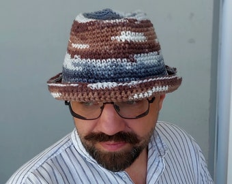 Crochet Bucket Hat for Men by BudanovaDezign