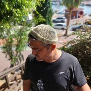 Crochet Docker Hat Hemp Skull Cap
