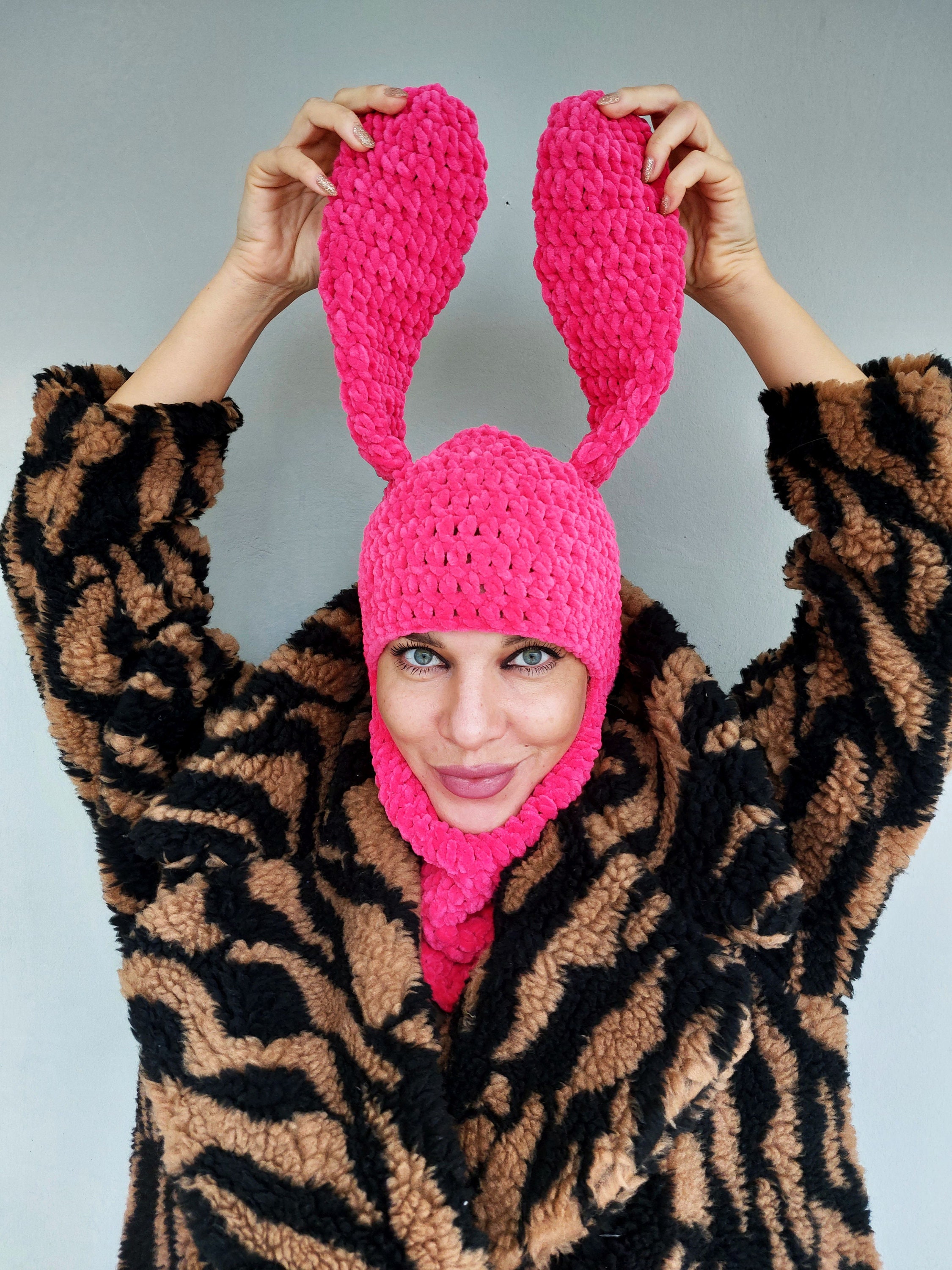 Kawaii Bunny Ears Knitted Hats - Wakaii in 2023