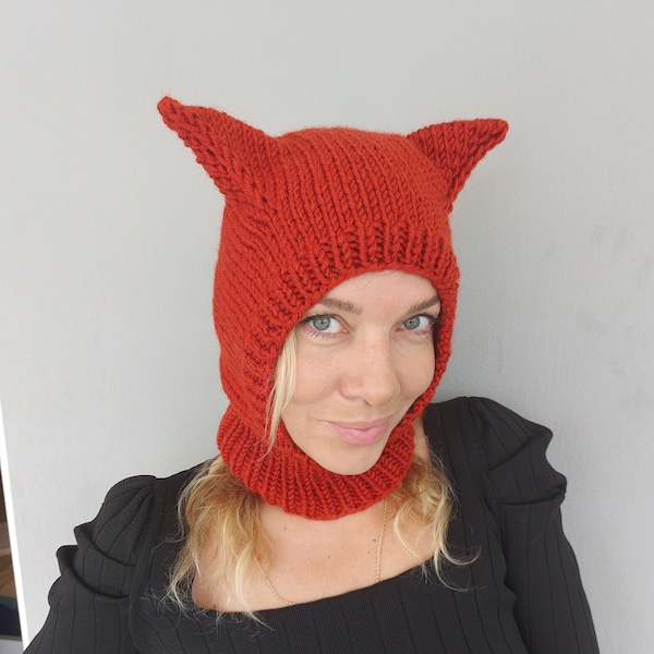 Balaclava With Ears Etsy