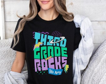 Personalized Third Grade Teacher Shirt, Third Grade Shirt, First Day Of School, Back To School Shirt, 3rd Grade Teacher Shirt, Teacher Gift