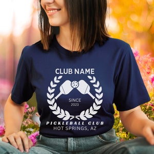 Custom Pickleball Club Shirt, Pickleball Shirt With Team Name, Personalized Pickleball Tshirt For League Player, Pickleball Tournament Gift