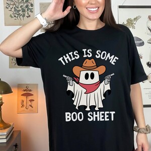 This Is Some Boo Sheet Tshirt Dog Ghost Halloween Shirt Dog Lover Halloween Shirt Mens Halloween T shirt Spooky Ghost Shirt Funny Halloween