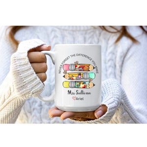 Personalized Teacher Mug, Teacher Appreciation Gift, Elementary School Teacher Gift, Last Day Of School Teacher  Gift, Pre School Teacher