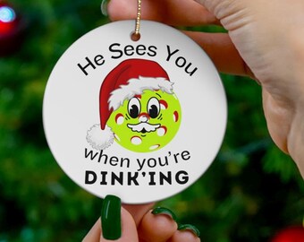 Ornament For Pickleball Player Christmas Ornament Funny Pickleball Gift Pickleball Lover Ornament Special And Unique Gift Keepsake Ornament