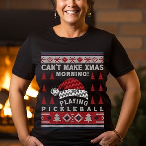 Pickleball Shirt, Ugly Christmas Sweater, Ugly Xmas Sweatshirt, Funny Pickleball Shirt, Grandma Shirt, Pickleball Player, Pickleball Gifts