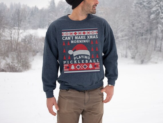 Ugly Xmas Sweater, Ugly Xmas Pickleball Sweater, Grandpa Xmas Pickleball Sweater, Funny Christmas Sweater, Ugly Christmas Sweatshirt, Gift
