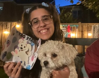 Dog birthday card